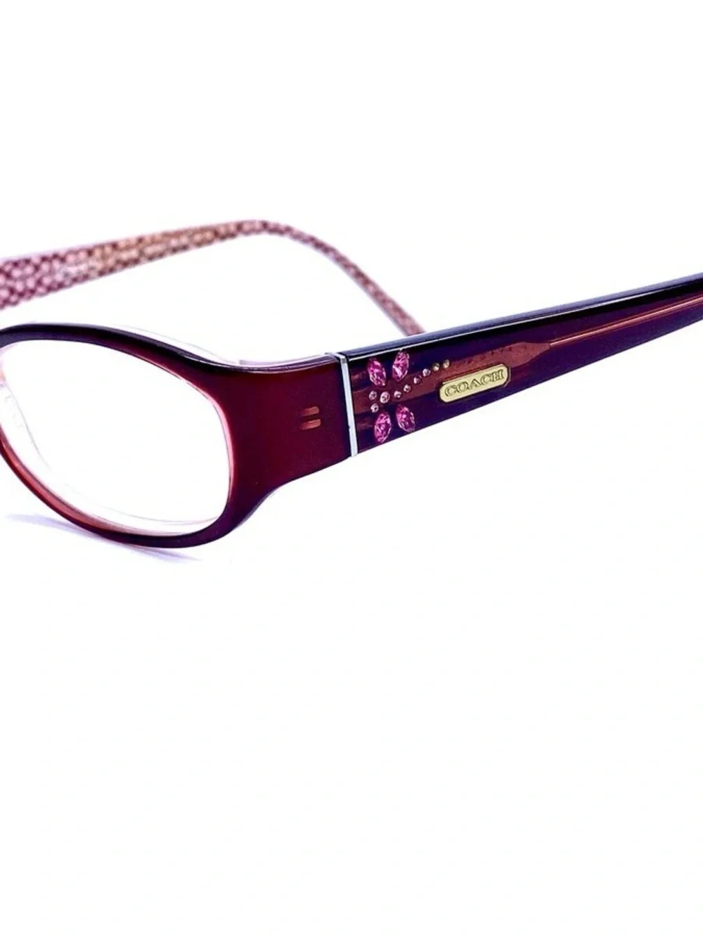 COACH Annabel 530 Burgundy 50 18 135 + .25 reader lenses w COACH case - Picture 1 of 2